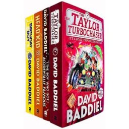 HARPERCOLLINS David Baddiel 4 Book Collection Set (Birthday Boy, Taylor Turbochaser, Accidentally Famous, Head Kid)