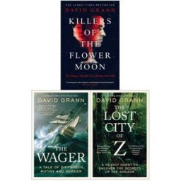 Simon & Schuster David Grann Collection 3 Books Set (The Wager, Killers of the Flower Moon, The Lost City of Z)