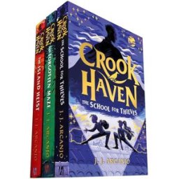 Hodder Children's Books ltd Crookhaven Series Collection by J.J. Arcanjo (3 Books Set): The School for Thieves, The Forgotten Maze, The Island Heist