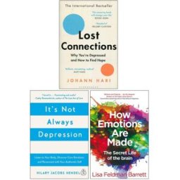 MACMILLAN/Bloomsbury/Penguin Lost Connections, It's Not Always Depression, How Emotions Are Made The Secret Life of the Brain 3 Books Collection Set