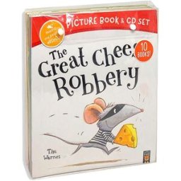 Little Tiger Press The Great Cheese Robbery and Other Stories Collection 10 Books & CDs Set (Bed Times Story, Bedtime Stories For Kids)