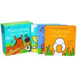 Usborne That’s Not My Farm Animals 3 Books Collection Box Set – Lamb, Duck & Donkey Touchy-Feely Baby Board Books by Fiona Watt & Rachel Wells