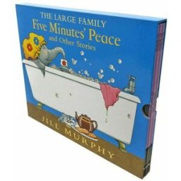 Walker Books The Large Family Five Minutes Peace 5 Books Collection Set by Jill Murphy A Quiet Night in, A Piece of Cake, Mr Large In Charge, Five Minutes' Peace,