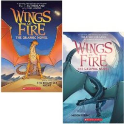 Scholastic Wings of Fire The Graphic Novel 2 Books Collection Set - The Brightest Night & Moon Rising