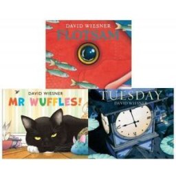 Andersen Press David Wiesner 3 Book Set – Tuesday, Mr Wuffles! & Flotsam Award-Winning Picture Books Collection