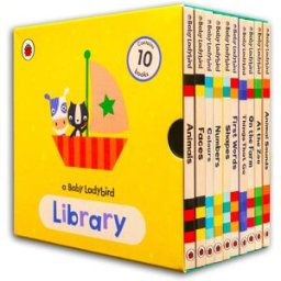 Penguin Baby Ladybird Library 10 Books Collection Set (Animals, Faces, Colours, Numbers, Shapes, First Words, Things That Go, On the Farm, At the Zoo)