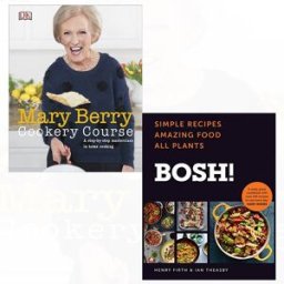 HQ/DK Mary berry cookery course, bosh simple recipes [hardcover] 2 books collection set