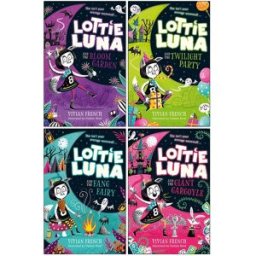HARPERCOLLINS Lottie Luna Series 1-4 Books Collection Set By Vivian French (Bloom Garden, Twilight Party, Fang Fairy, Giant Gargoyle)