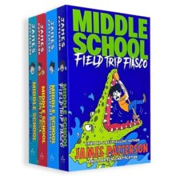 Arrow James Patterson Middle School Collection 4 Books Set (Books 10–13) From Hero to Zero, Born to Rock, Master of Disaster, Field Trip Fiasco - Funny Ch