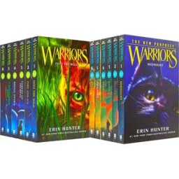 HARPERCOLLINS Warrior Cats Series 1 And 2 - The Prophecies Begin And The New Prophecy By Erin Hunter 12 Books Set