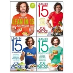 Bluebird Lean In 15 Complete 4 Book Set by Joe Wicks – Shift, Shape, Sustain & Veggie Plan Fitness Cookbook Collection