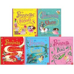Nosy Crow The Princess Series 5 Book Set by Caryl Hart & Sarah Warburton – The Princess and the Peas, The Shoe & More Fun Kids Collection