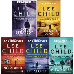 Penguin Jack Reacher Series (26-30) Collection 5 Books Set By Lee Child (Better Off Dead, No Plan B, The Secret, In Too Deep, Exit Strategy)