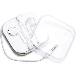 Orion Universal 3.5mm Wired Earphones - In-Ear Headphones with Microphone - White - Plug & Play