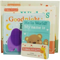 Little Tiger Press Baby Books Collection Set with Baby Record Book – Keepsake Memory Book & Early Learning Board Books Gift Set for Newborns
