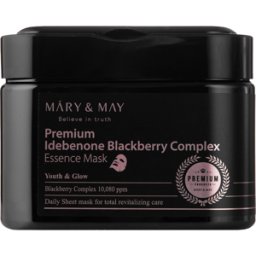 Máry & May Premium Idebenone Blackberry Complex Essence Mask Anti Aging Effect 20 un.