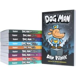 Scholastic Dog Man Series 10 Books Collection Set by Dav Pilkey Mothering Heights, Grime and Punishment, Fetch-22, For Whom the Ball Rolls, Brawl of The Wild