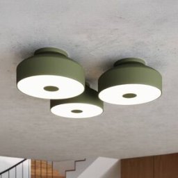 Ceiling Light CLARO SOLLUX LIGHTING, dimmable, Green, Living / Dining Room, metal, Ceiling Light