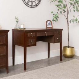 Dark Wood Reeded Dressing Table - Georgian Range Material: Furniture/Furniture Ranges/Georgian Range