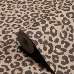Kenzie Brown Leopard Print Wallpaper