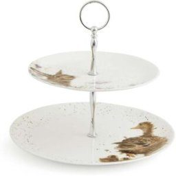 Wrendale Designs by Hannah Dale 2 Tier Fine China Cake Stand