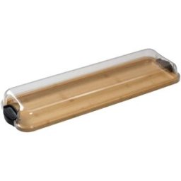 Farberware Build-a-Board 17.5cm x 56cm Rectangular Bamboo Platter with Lid