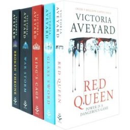 Orion Victoria Aveyard Red Queen Series 5 Books Collection Set (Red Queen, Glass Sword, Kings Cage, War Storm, Broken Throne)