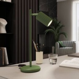 Table Lamp ALORA SOLLUX LIGHTING, Green, Living / Dining Room, Aluminium, Table Lamp