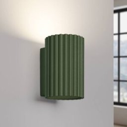 Wall Light ALORA SOLLUX LIGHTING, dimmable, Green, Living / Dining Room, Aluminium, Wall Light