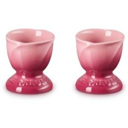 Le Creuset La Jardin Tulip Stoneware Set of 2 Eggs Cup - Rose Quartz