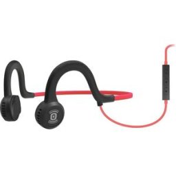 Aftershokz Sportz Titanium with Mic (AS451) – Wired Open-Ear Bone Conduction Headphones, 3.5mm Jack, 12Hr Battery - Lava Red, Used - Like New