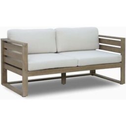 Harbour Lifestyle Andora 2 Seat Sofa in Weathered Brown and Linen