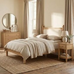Harbour Lifestyle Amberley 5ft" Kingsize Bed Frame in Light Oak