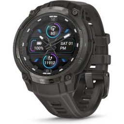 Garmin Instinct® Crossover AMOLED Rugged Hybrid GPS Smartwatch - Charcoal, New