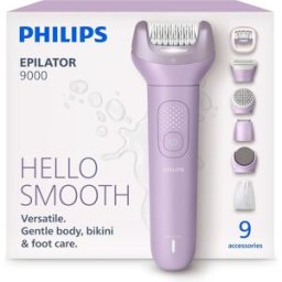 Philips Epilator Series 9000 BRE728/00 Wet & Dry Epilator, New