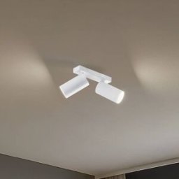 Ceiling spotlight Mono II, 2-bulb, white, 31 cm long, GU10 II Nowodvorski Lighting, dimmable, White / opal, Living / Dining Room, metal, Modern, Ceiling Light