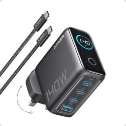 Anker 140W USB-C Laptop Charger 4-Port GaN Power Adapter, New