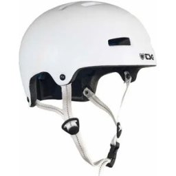 TSG Nipper Maxi Satin Skate Helmet (Satin White) - White - Size: 2X-Small