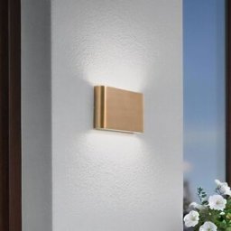 LED Outdoor Wall Light Semi M Nowodvorski Lighting, Brass / gold, Aluminium, Outdoor Wall Light