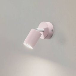 Livia wall spotlight, pink, 13 cm, metal, adjustable, GU10 TK Lighting, dimmable, Violet / pink / rose, Children's Room, metal, Ceiling Light