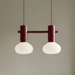 Glass Pendant Light Flo ALDEX, dimmable, Red, Living / Dining Room, metal, Design, Ceiling Light