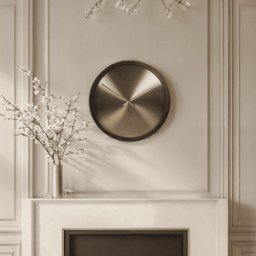 In Stock - Laylani Brass & Black Medium Wall Clock