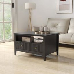 Two Drawer Coffee Table - Hales Black Range Material: Furniture/Coffee Tables