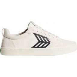 Cariuma Catiba Pro Womens Skate Shoes (Off-white Vintage / Black) - White - Size: 2.5 EU