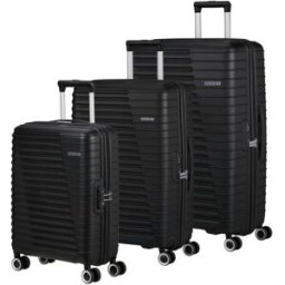 American Tourister Roadrush 3 Piece Suitcase Set - Shadow Black