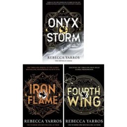 Little Brown Book Group The Empyrean Series 3 Books Collection Set by Rebecca Yarros - Onyx Storm, Iron Flame, Fourth Wing - Bestselling Fantasy Romance Series