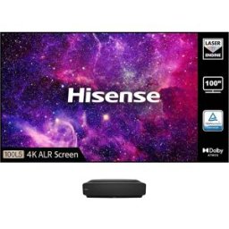 Hisense 100L5FTUK‑B12 100" 4K UHD Laser TV with Circular Fresnel Screen, HDR, Smart TV, Triple Tuner & Alexa Built‑in