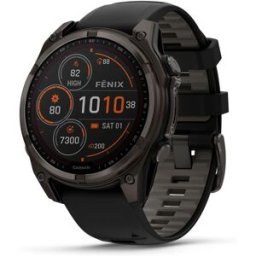 Garmin fēnix 8 47mm Solar Sapphire Carbon Grey Titanium GPS Smartwatch, Used - Very Good
