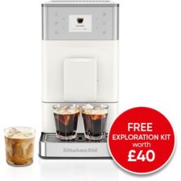 KitchenAid KF3 Fully Automatic Espresso Machine with Iced Coffee Porcelain with FREE Gift