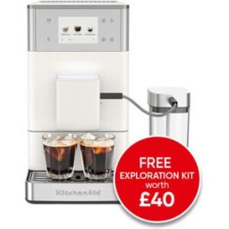 KitchenAid KF4 Fully Automatic Espresso Machine with Iced Coffee Porcelain with FREE Gift